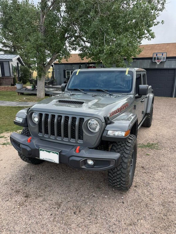 Gray pickup after windshield replacement in Colorado Springs