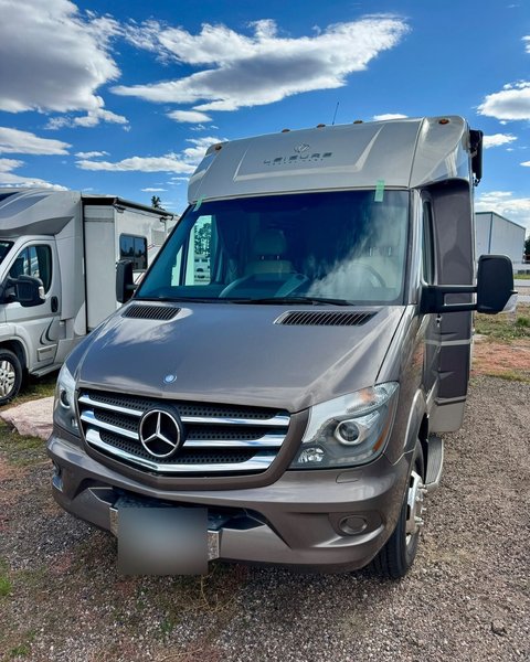 Mercedes Sprinter motorhome after windshield replacement in Colorado Springs